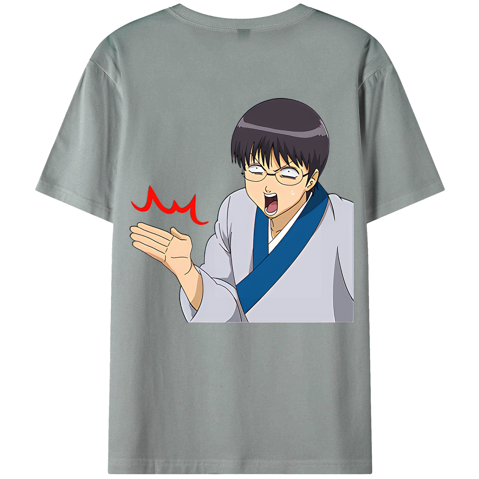 （画像用） ぎんたま 坂田銀時（さかたぎんとき） 神楽 志村新八（しむら しんぱち） GINTAMA Sakata Gintoki Kagura Shimura Shinpachi 綿100％ メンズ半袖Tシャツ（バックプリント） 通気性